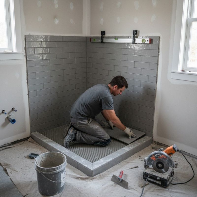 Tile Shower Floor Installation in Longmont, CO